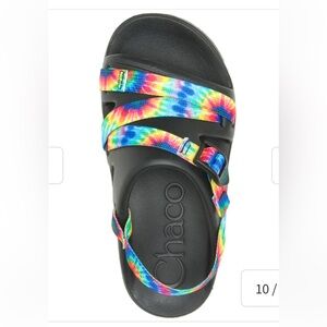 Chaco Chillos Sport Slingback Black/Tie Dye Sandals Kids Juniors Outdoor Size 2